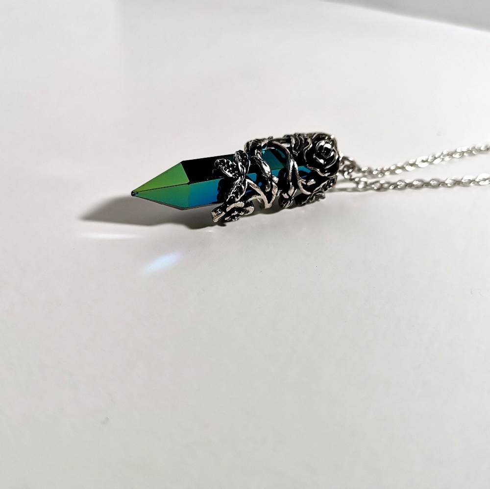 Rose Crystal Necklace